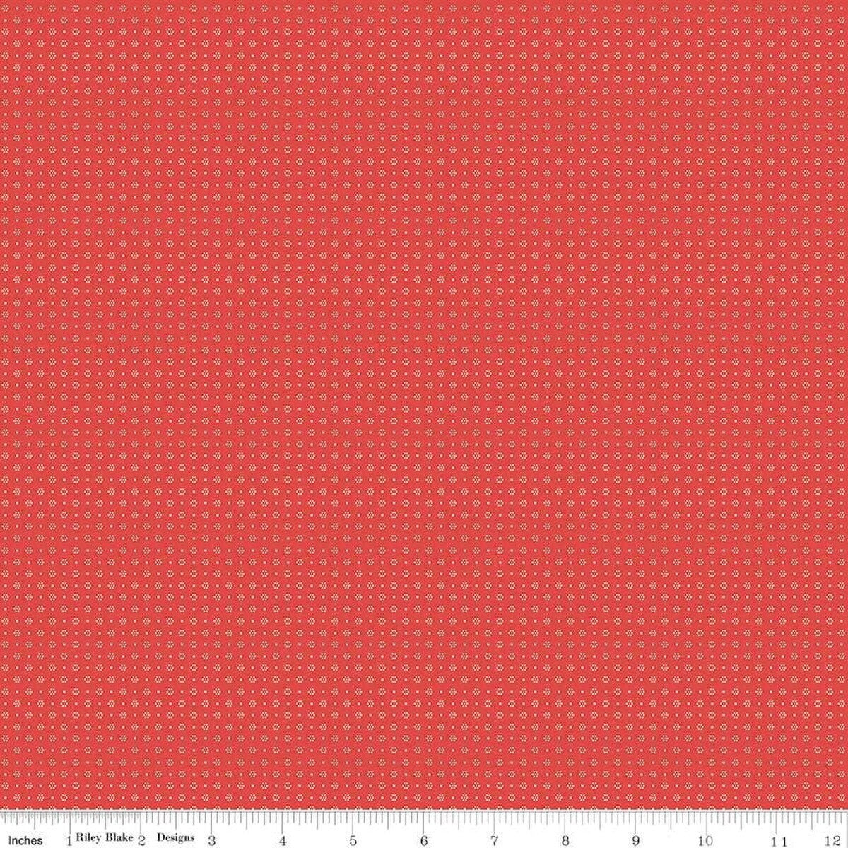 Riley Blake Always in Season Sprinkles Red Quilting Fabric
