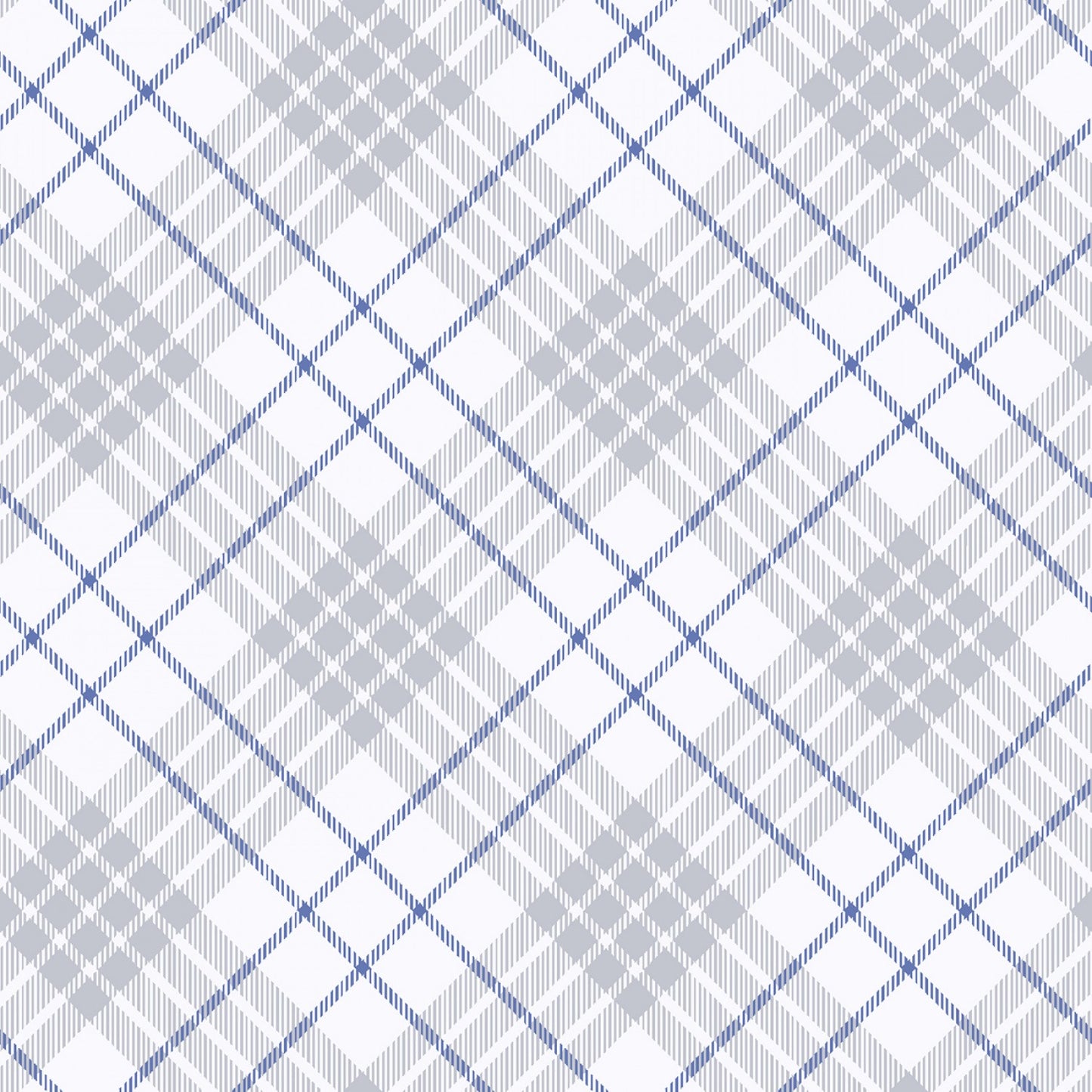 Multi Bias Plaid Fabric Flurry Friends Henry Glass 354-09