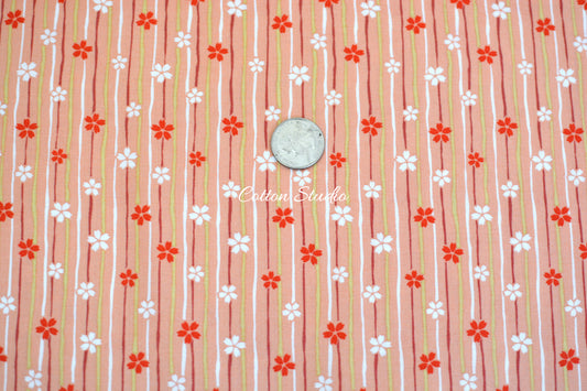 Iroha Komon Stripe and Sakura Kimono Pink Cosmo