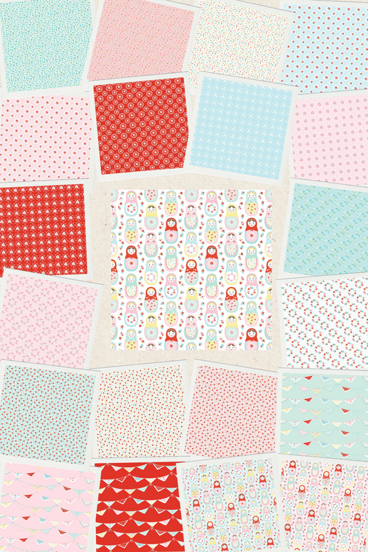 Poppie Cotton Market Day by Amy Jordan Fat Quarter Bundle