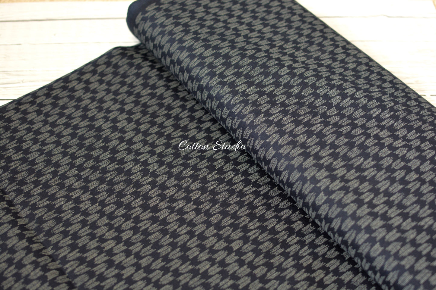 Yagasuri Indigo Japanese Fabric
