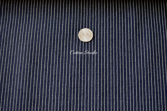 Traditional Stripes Indigo Japanese Fabric