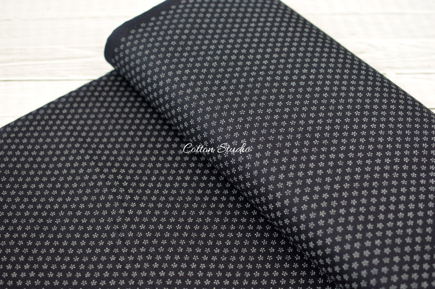 Tiny Sakura on Indigo Japanese Fabric