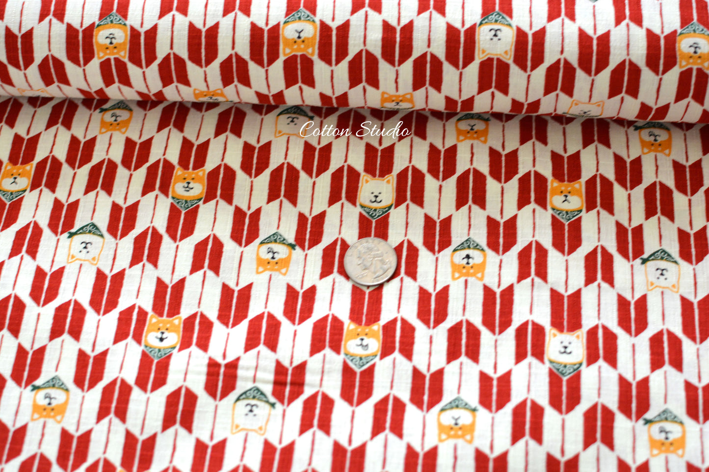 Remnant Shiba Inu Traditional Yagasuri Dogs Red