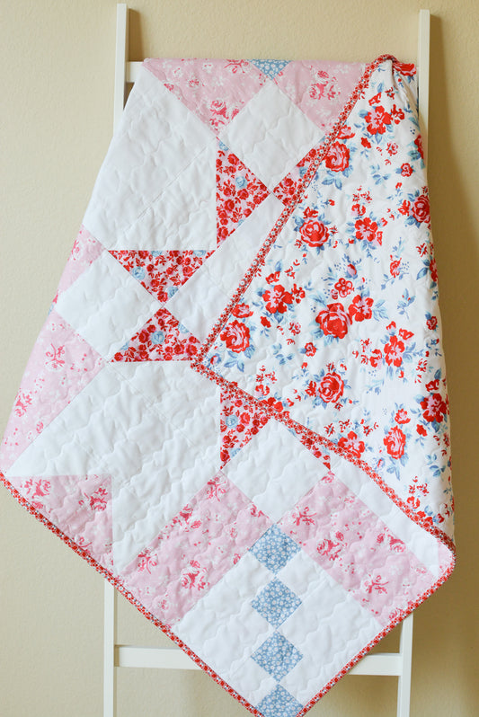 Super Star Baby Girl Quilt Kit 36" x 36" - Elise