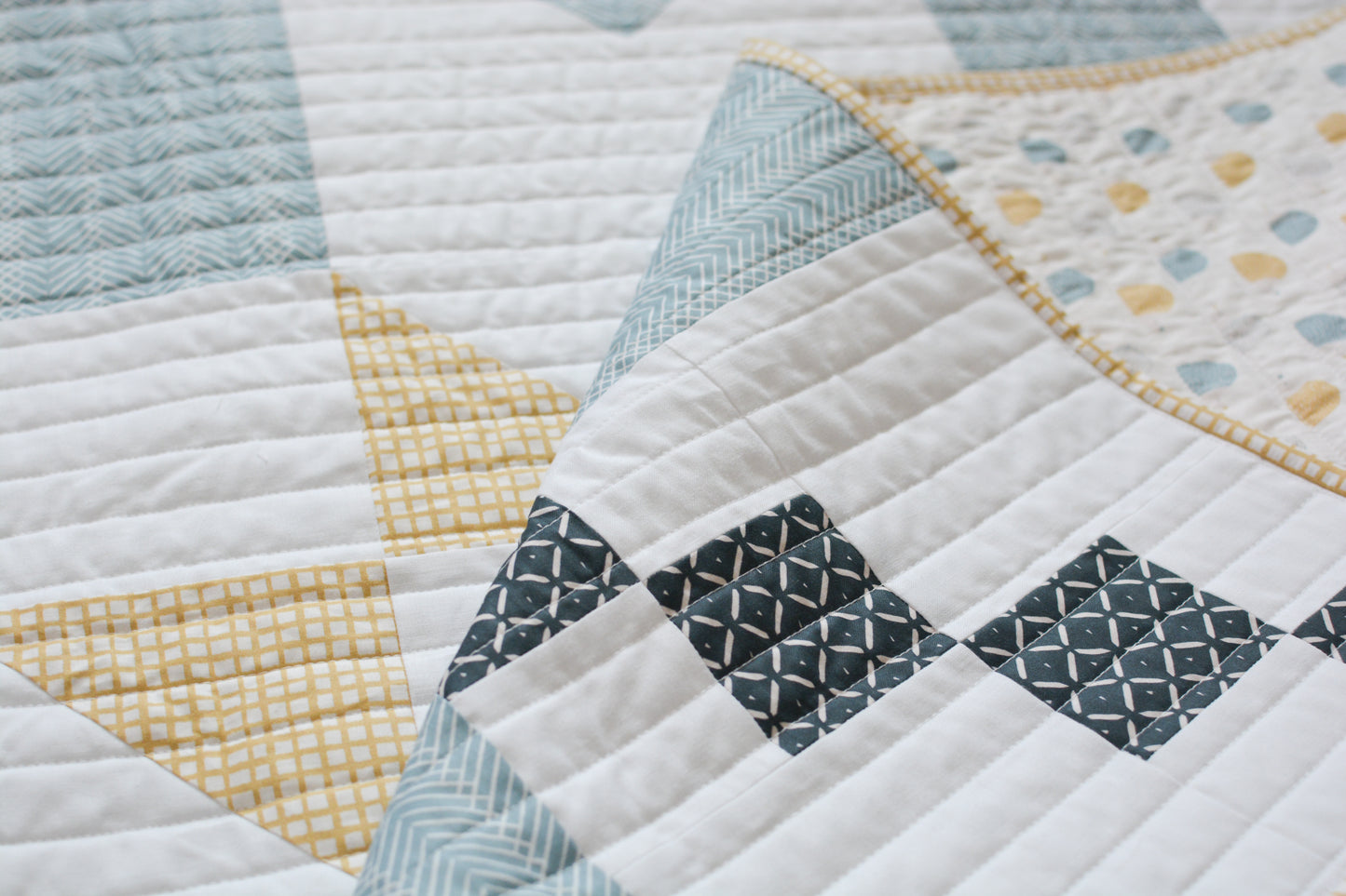 Super Star Quilt Kit Throw Size 60" x 60" - Sweet Little Friends Boy