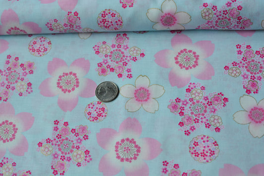 Sakura Blue Metallic Gold