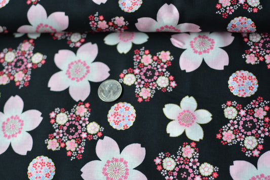 Sakura Black Metallic Gold