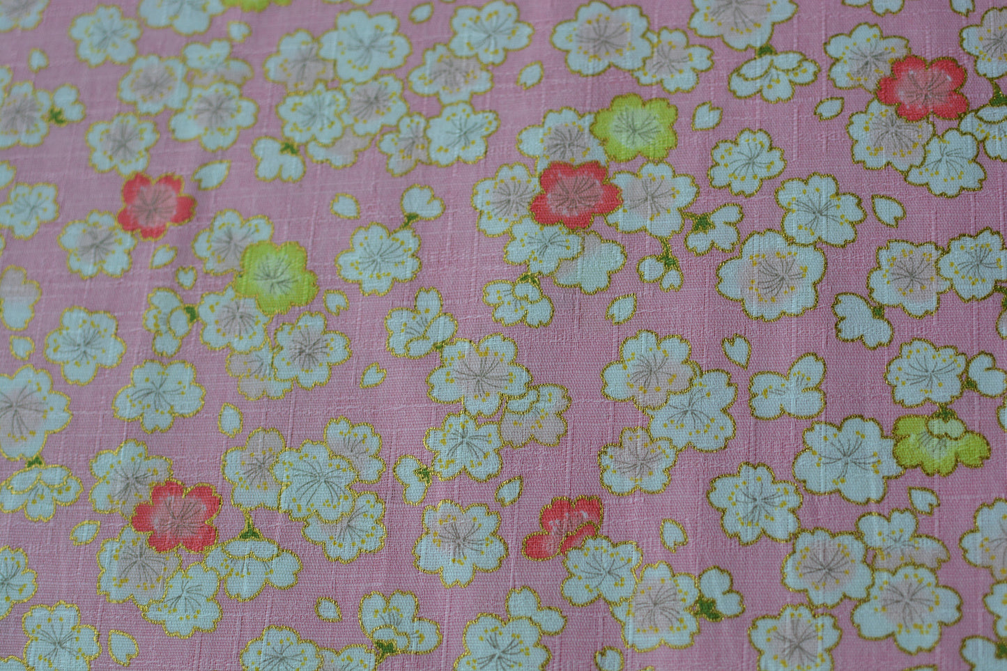 Sakura Pink Metallic Gold Accent - OSKikka Hokkoh