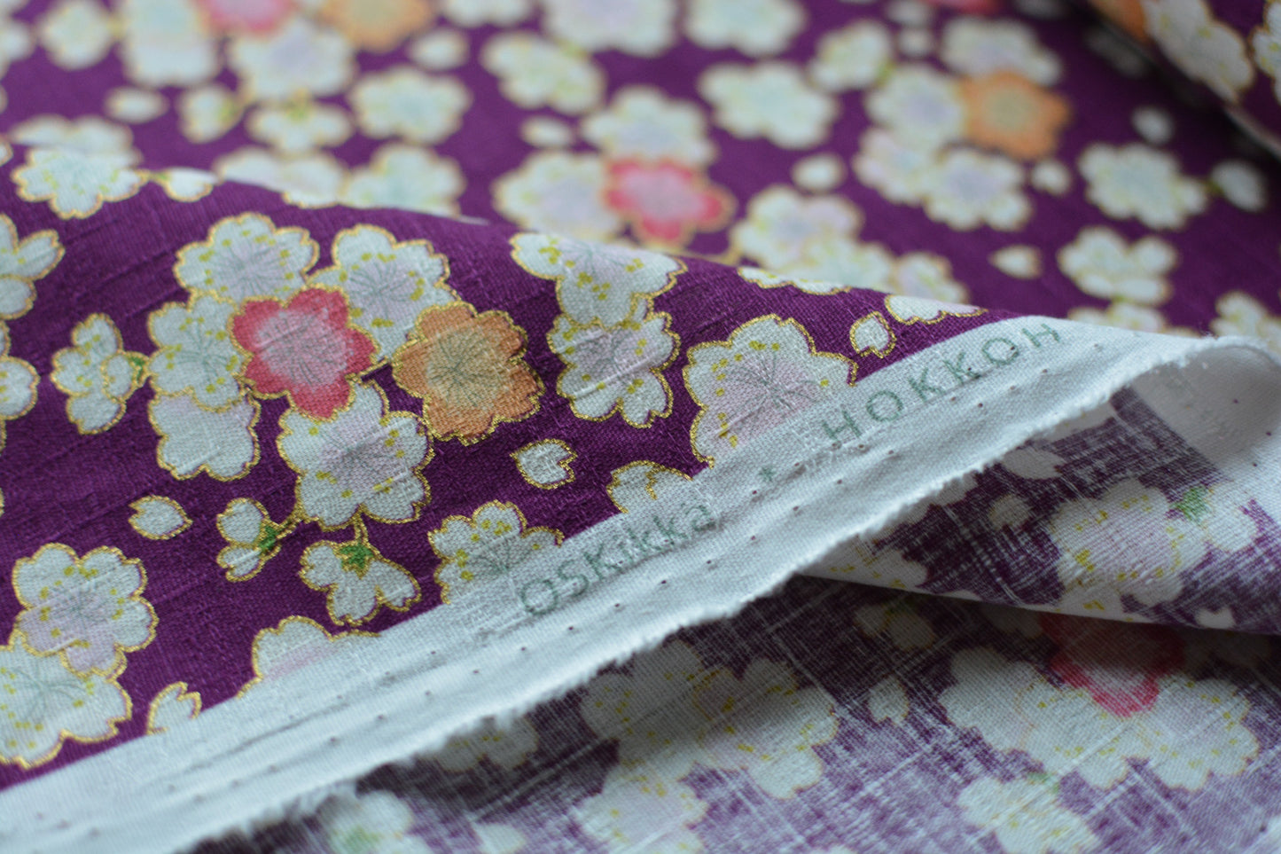 Sakura Purple Metallic Gold Accent - OSKikka Hokkoh