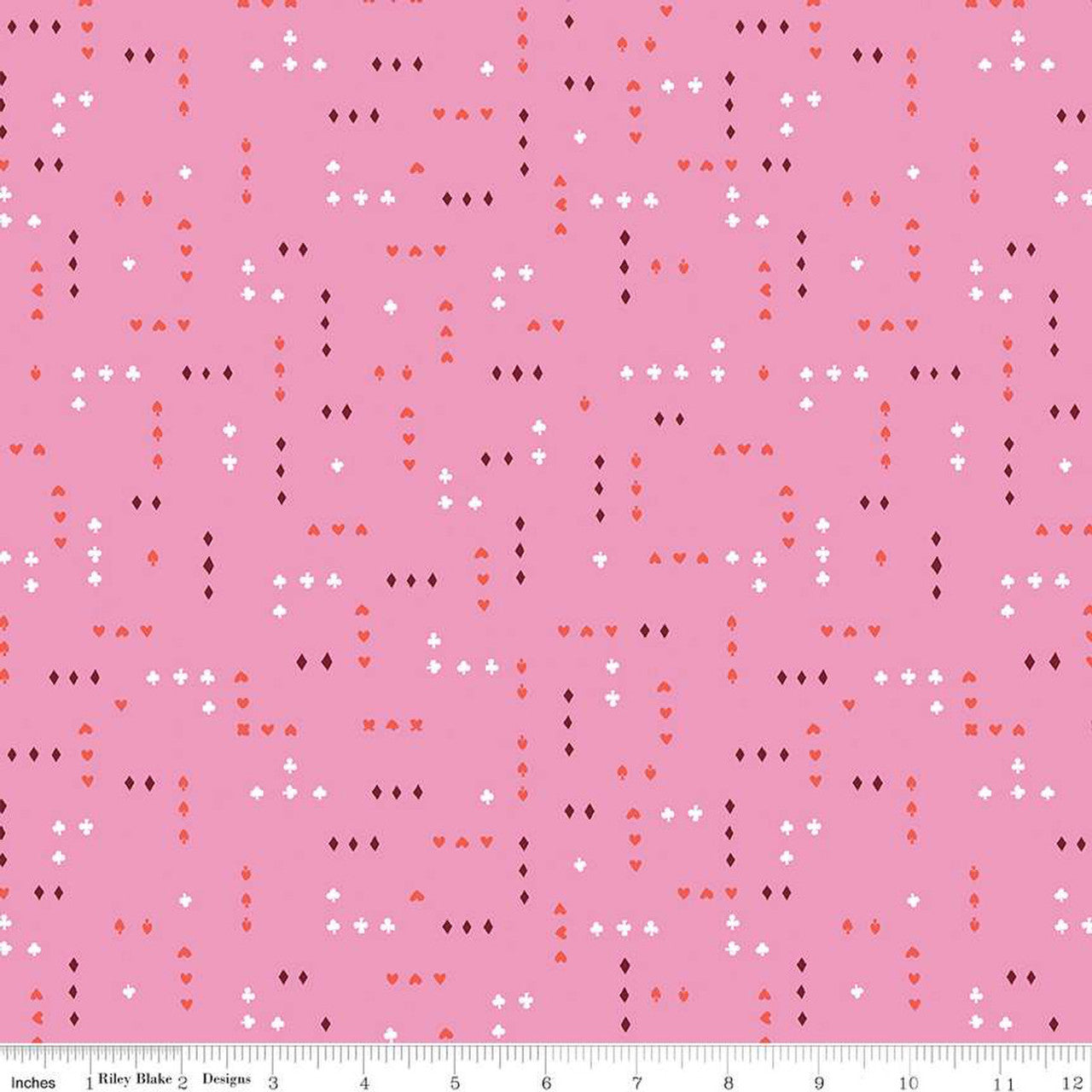 Riley Blake Designs Down The Rabbit Hole Cards in Pink