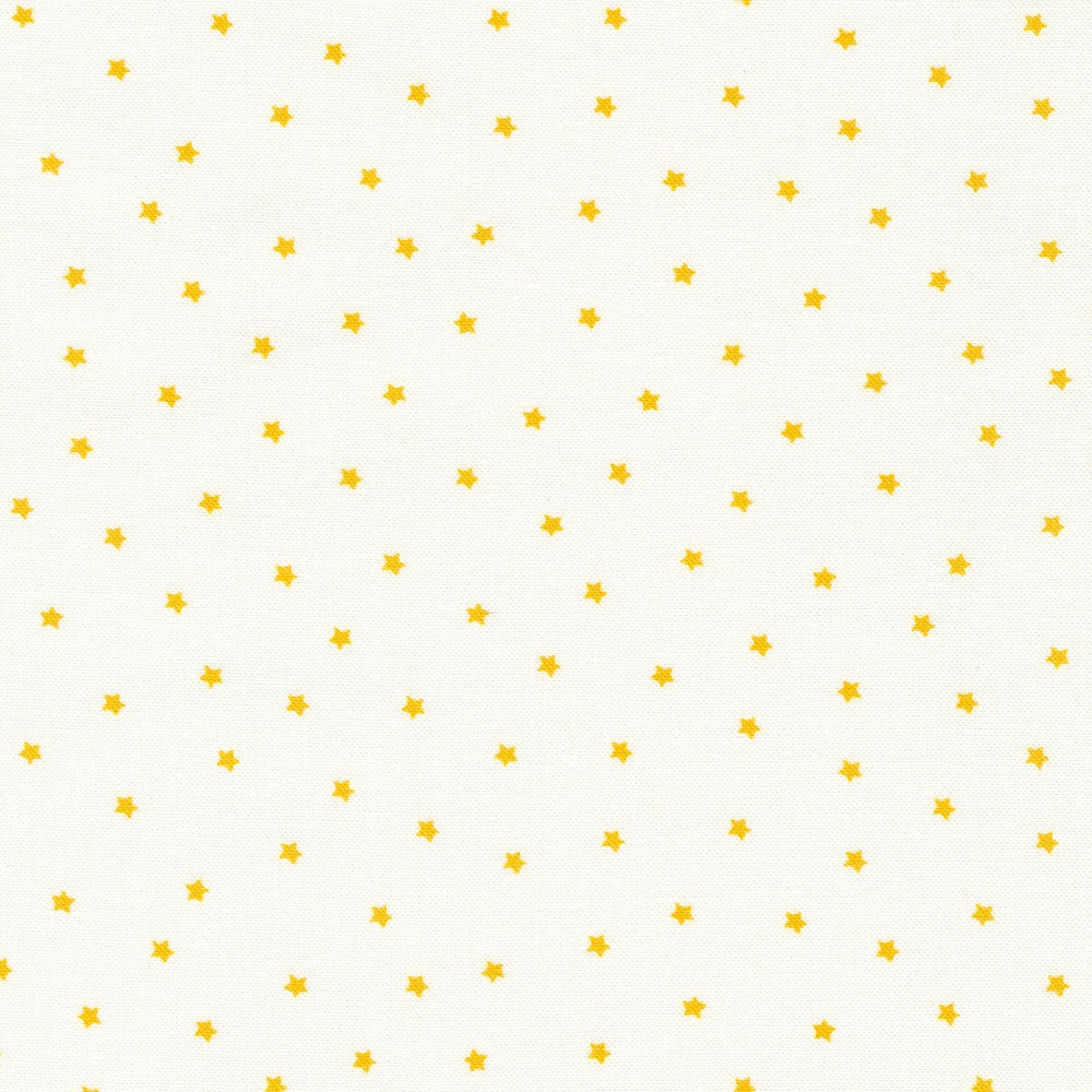 Robert Kaufman Fabric Flowerhouse Hints of Prints Yellow Stars