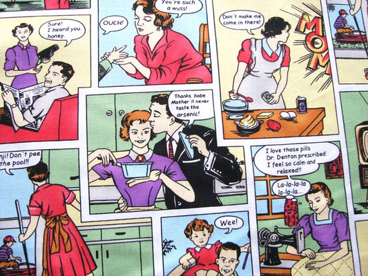 Dysfunctional family Michael Miller Fabrics CX3696-CREM-D