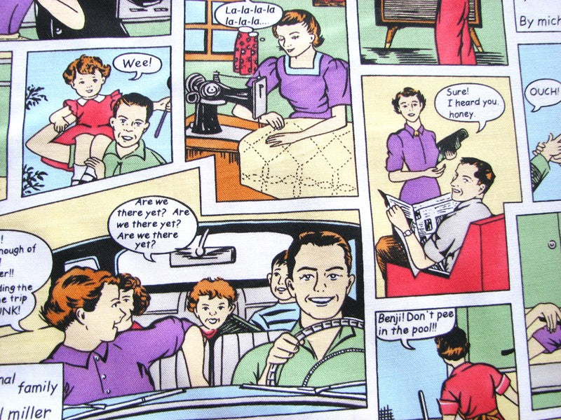 Dysfunctional family Michael Miller Fabrics CX3696-CREM-D