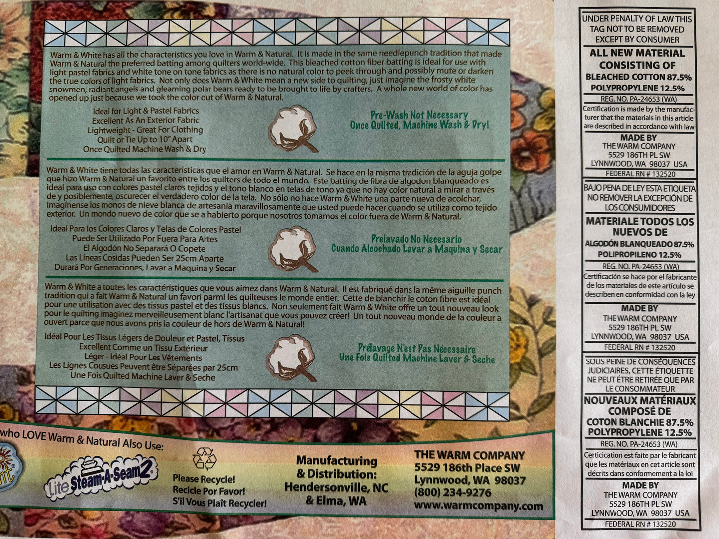 Warm & White Batting