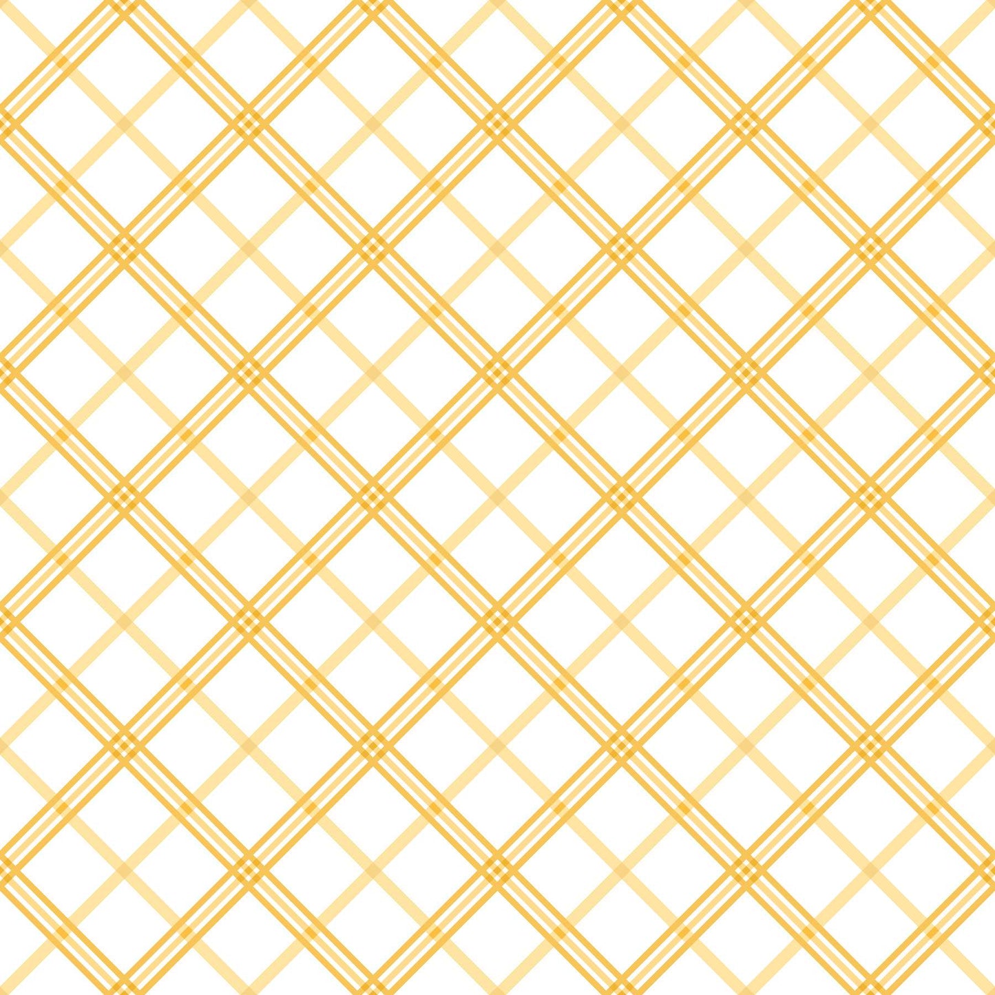 Maywood Kimberbell Basics Plaid Yellow Quilting Fabric