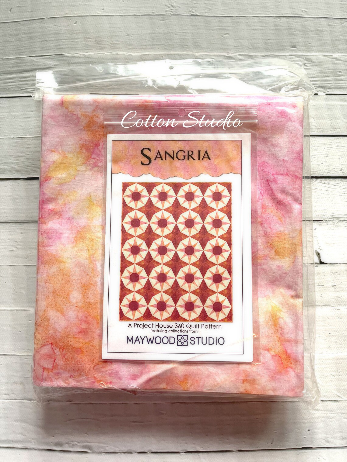 Sangria Quilt Kit Mango Tango Batiks by Maywood Studio