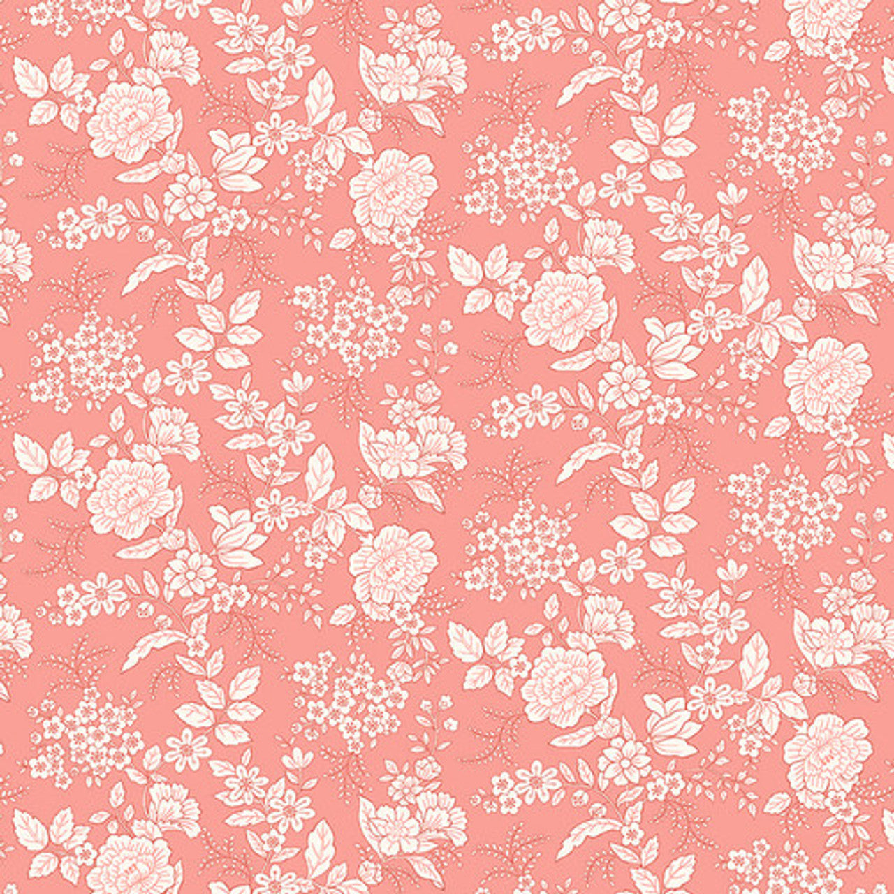 Henry Glass Tranquility by Kim Diehl Floral Fabric