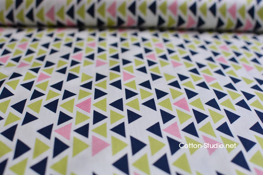 Technicolor Triplet by Emily Herrick Kryptonite Michael Miller Fabric Geometric