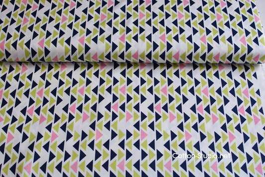 Technicolor Triplet by Emily Herrick Kryptonite Michael Miller Fabric Geometric