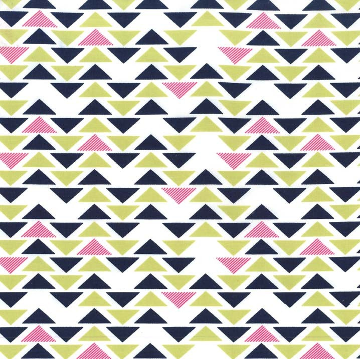 Technicolor Triplet by Emily Herrick Kryptonite Michael Miller Fabric Geometric