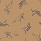 Paintbrush Studio Fabrics By The Sea - Whale Watching - Navy/Gold Brown