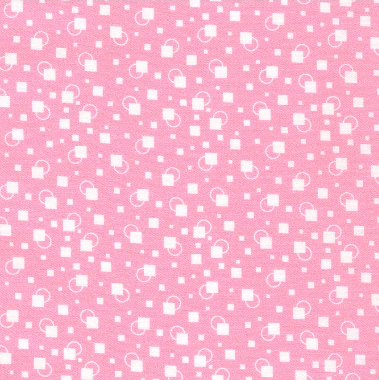 Robert Kaufman Little Blossoms Pink Geometric Fabric
