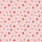 Poppie Cotton Fabric Farmhouse Fancy Tea Towl Pink