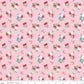 Riley Blake Whimsical Woodland Floral Pink Quilting Fabric