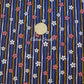 Iroha Komon Stripe and Sakura Kimono Navy Blue Cosmo