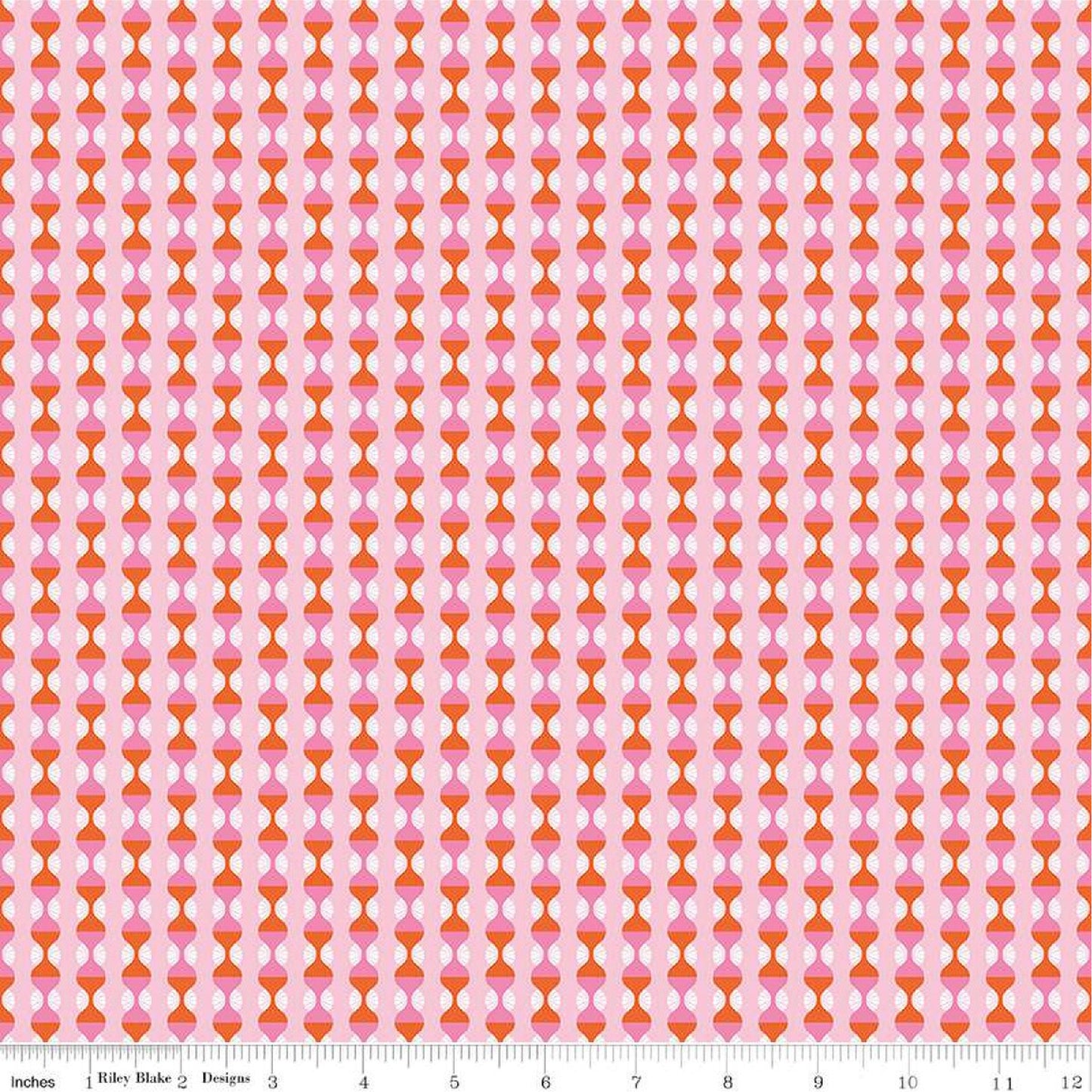 Riley Blake Celebrate Ogee Pink Quilting Fabric