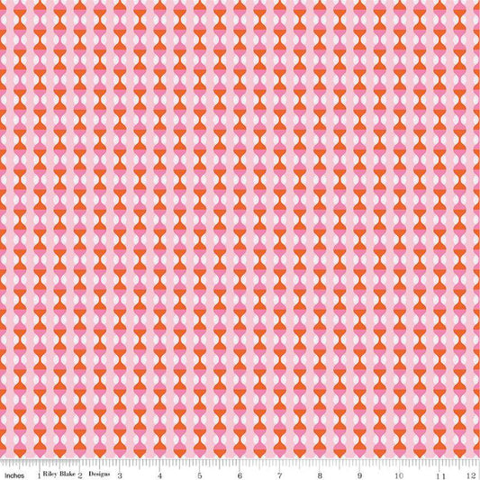 Riley Blake Celebrate Ogee Pink Quilting Fabric