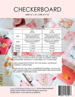 Checkerboard Quilt - PDF Pattern – Cotton Studio
