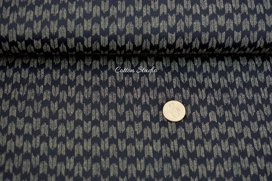Yagasuri Indigo Japanese Fabric