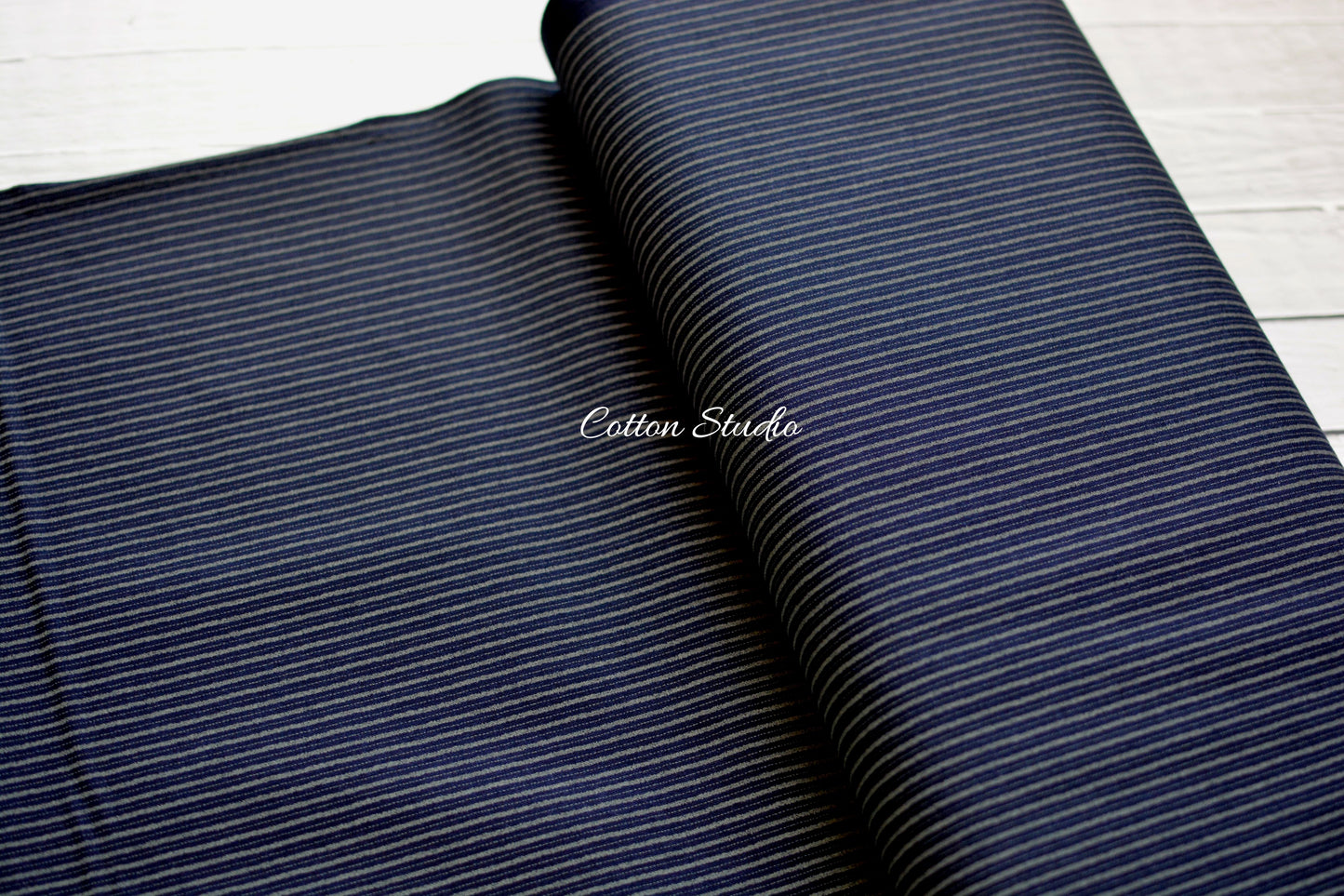 Traditional Stripes Indigo Japanese Fabric