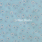 Japanese Fabric Happy Message 30's Flowers Blue