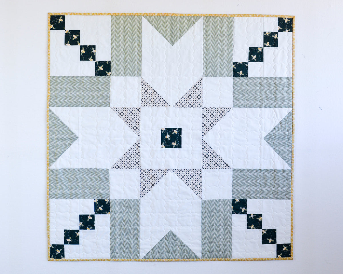 Super Star Baby Boy Quilt Kit - Sage 36" x 36"