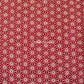 Asanoha Hemp Flowers Red Japanese Fabric