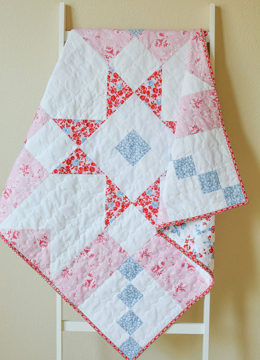 Super Star Baby Girl Quilt Kit 36" x 36" - Elise