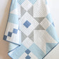 Super Star Baby Quilt Kit - Gingham Boy Quilt 48" x 48"