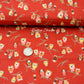Owls Dark Red Japanese Fabric