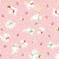Japanese Fabric Happy Message 30's Cats and Dogs Pink