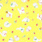 Japanese Fabric Happy Message 30's Cats and Dogs Yellow
