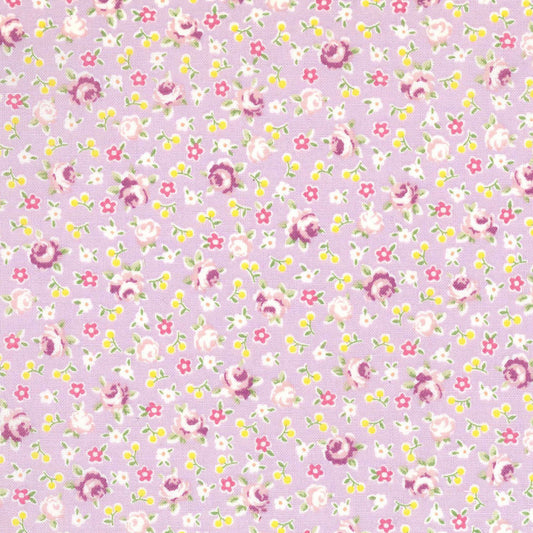 Japanese Fabric Happy Message 30's Lavender