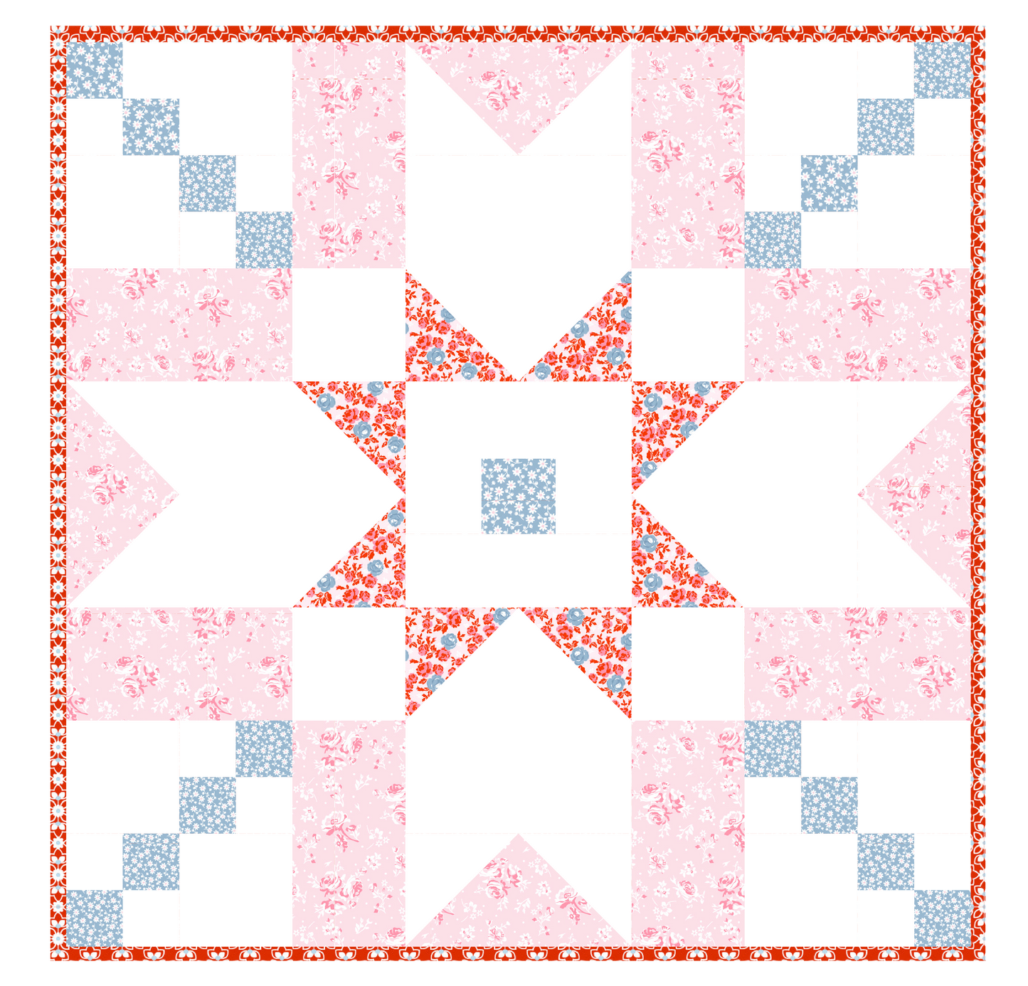 Super Star Baby Girl Quilt Kit 36" x 36" - Elise