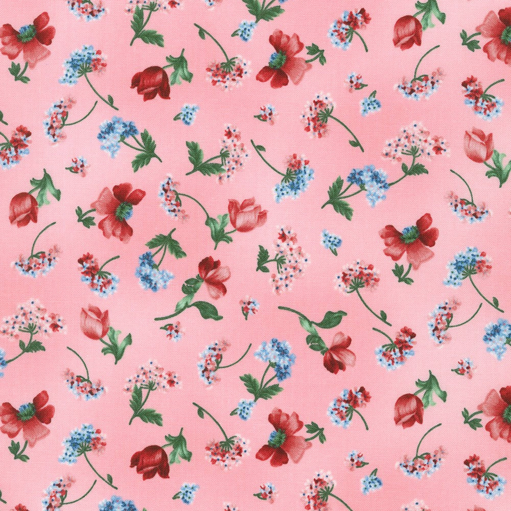 Robert Kaufman Fabric Flowerhouse Softly FLH-21701-96 BLUSH
