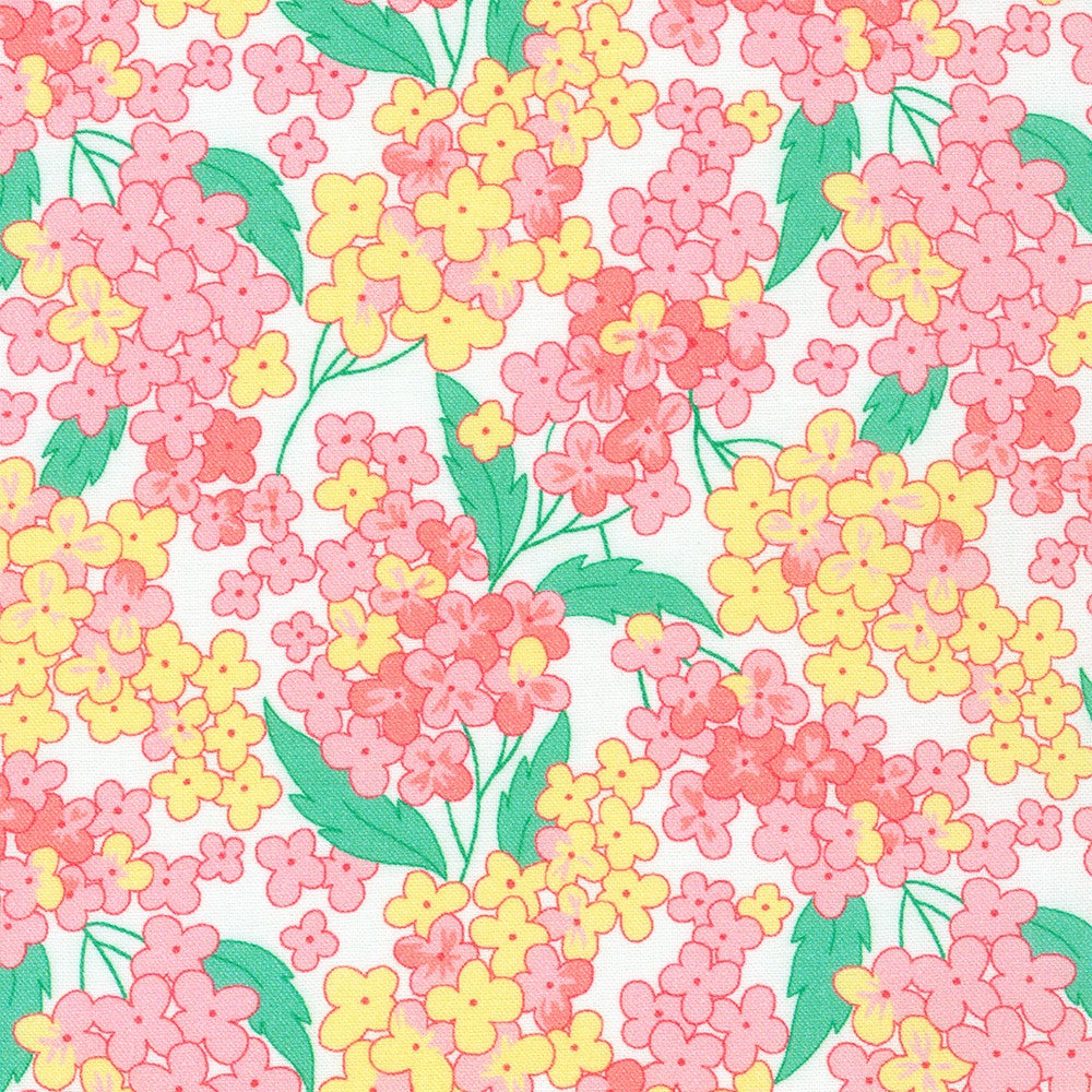 Robert Kaufman Fabric Flowerhouse At The Cottage Pink