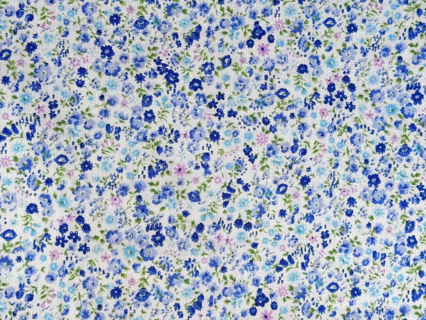 Japanese Fabric Flower Mist Tiny Blue Flowers