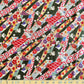Traditional Noshi Print Kimono Inspired Japanese Fabric Green