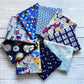 Assortment of Japanese Fabric Fat Quarter Set Blue 2